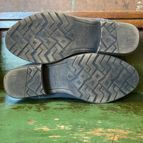 BIZA Carson Distressed Charcoal Graphite Leather Ankle booties, Women’s 39. - Picture 6 of 16